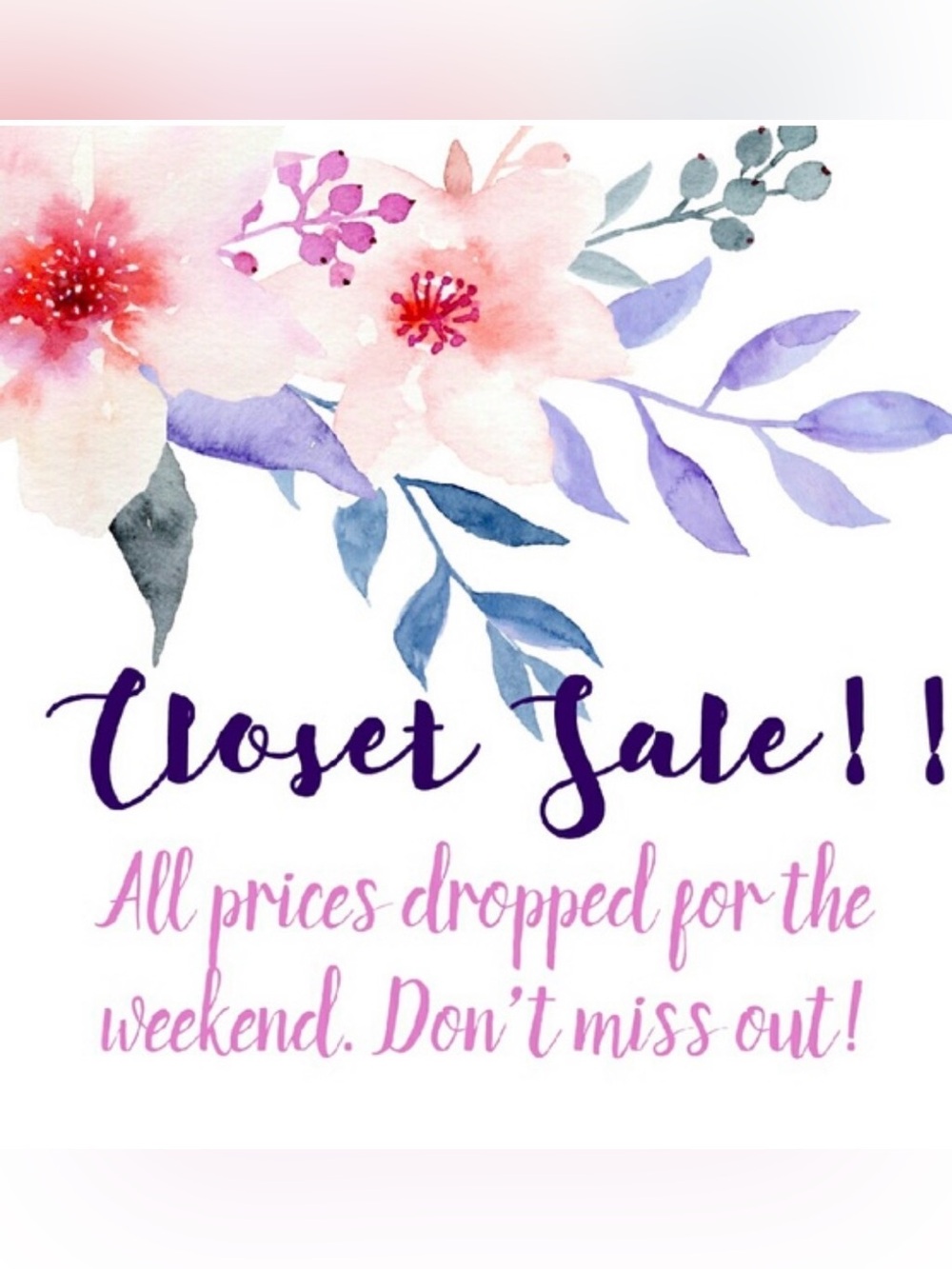 ***Sale***Closet Sale-buy it before it is gone!!!